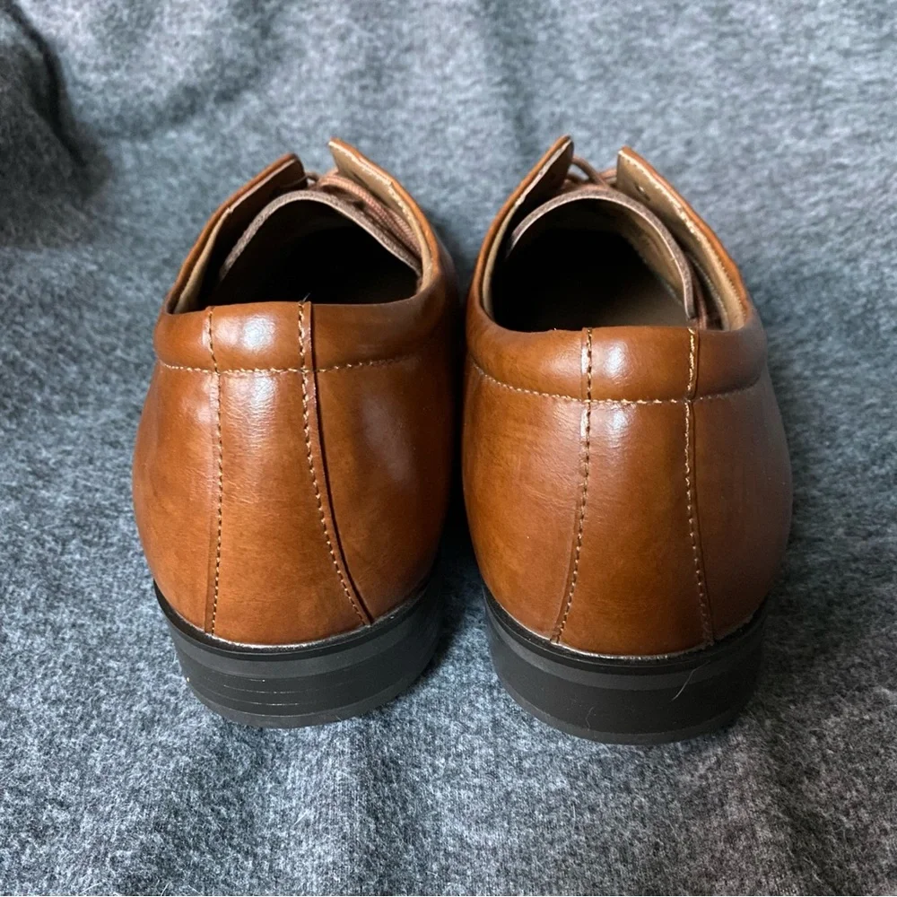 George Shoes Mens Size 13 Oxford Lace-Up Design Brown‎ Dress Shoes New